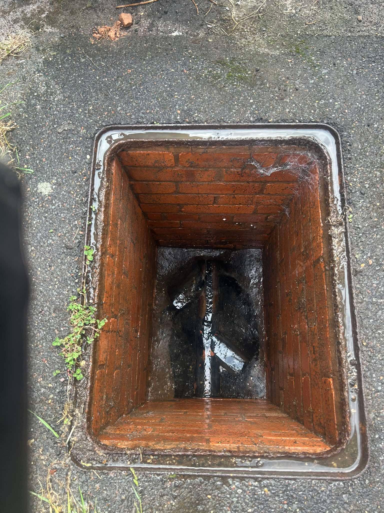 Drainage chamber after clearing by Top Gun & Son