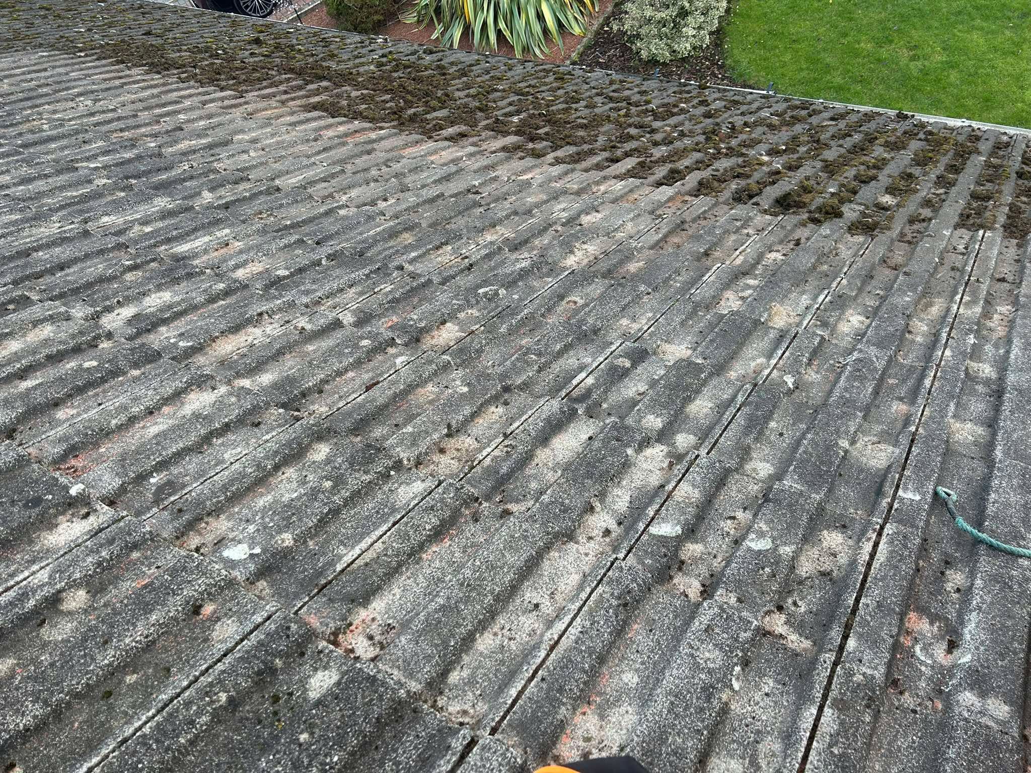 Top Gun & Son recent project - roof scrape example