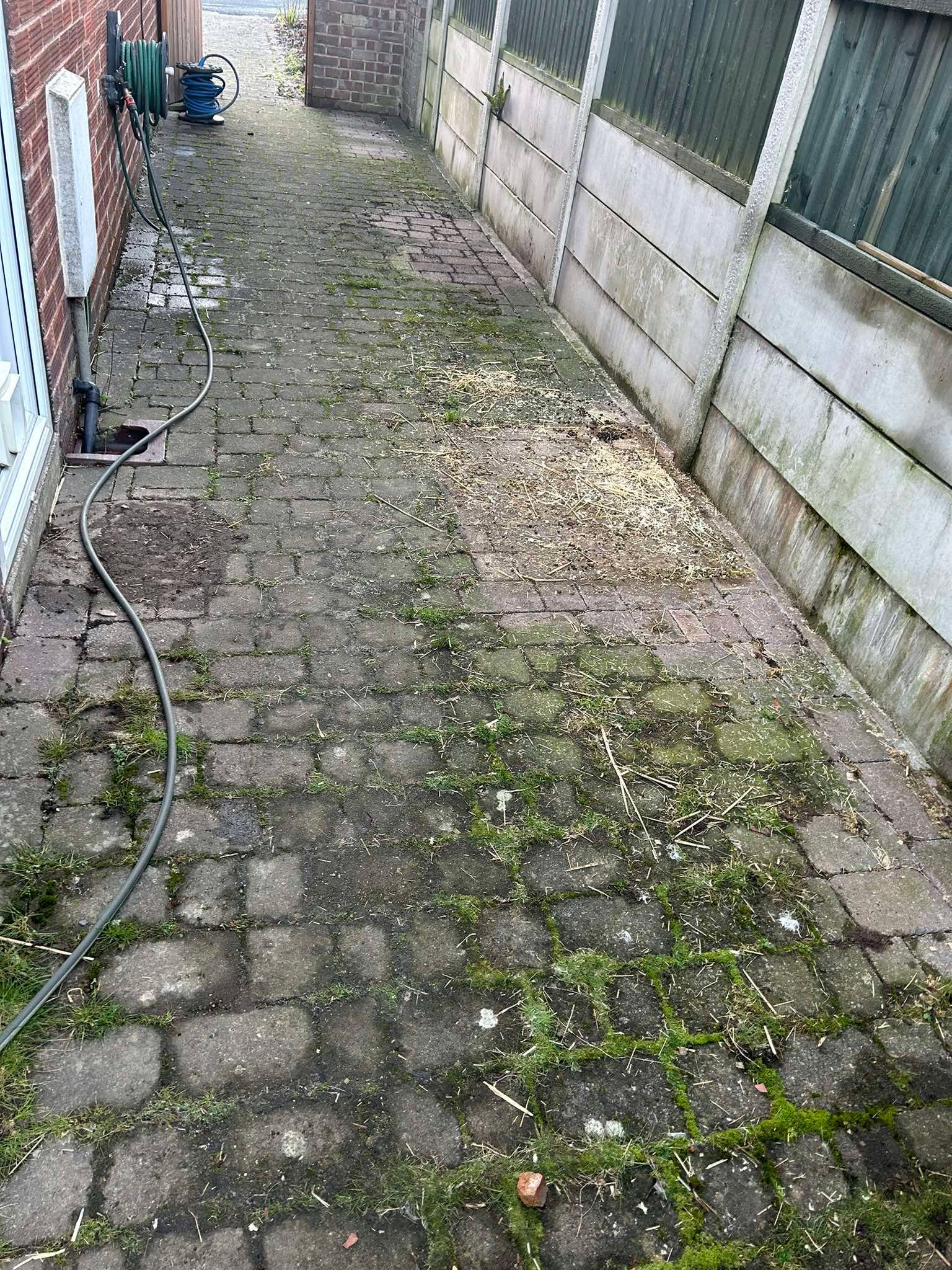 Block paving cleaning transformation before